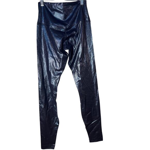 LULULEMON Align Navy Shine RIbbed Cropped High Rise Leggings US 6 - Picture 2 of 6